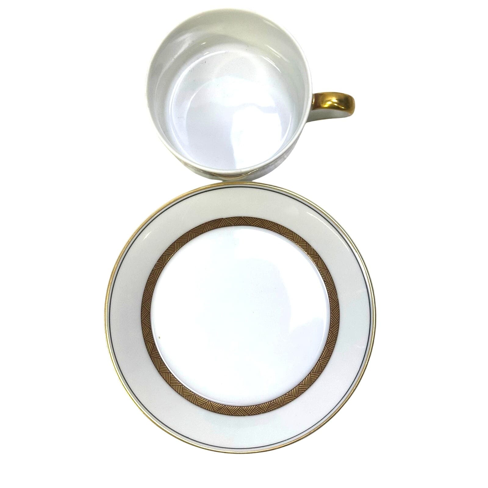 Fitz & Floyd 1979 Retired 'Fleur Orientale Cinnabar' Cup and Saucer-Set of 4 - Thumbnail 4