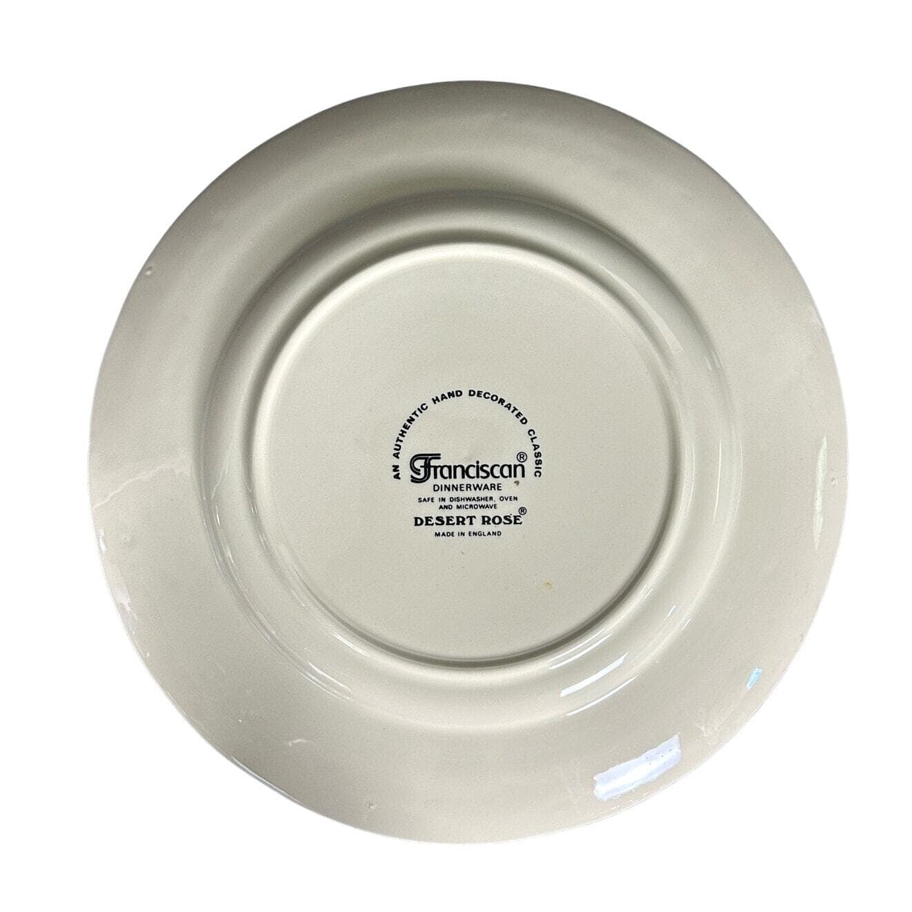 Franciscan Desert Rose Vintage Dinner Plate 10.5" Made in England - Thumbnail 6