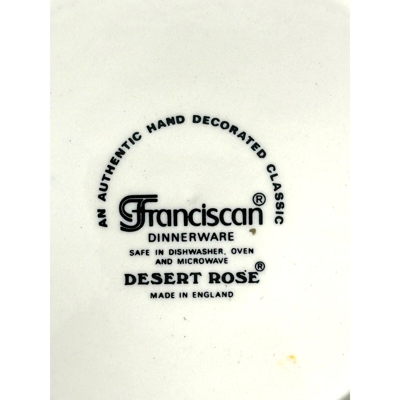 Franciscan Desert Rose Vintage Dinner Plate 10.5" Made in England - Thumbnail 7