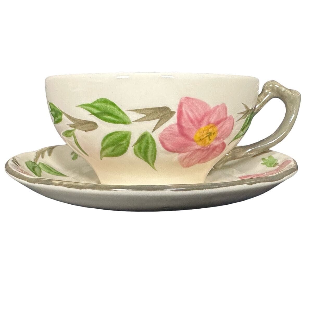 Franciscan Desert Rose Late Century England Cup and Saucer Set - Thumbnail 2