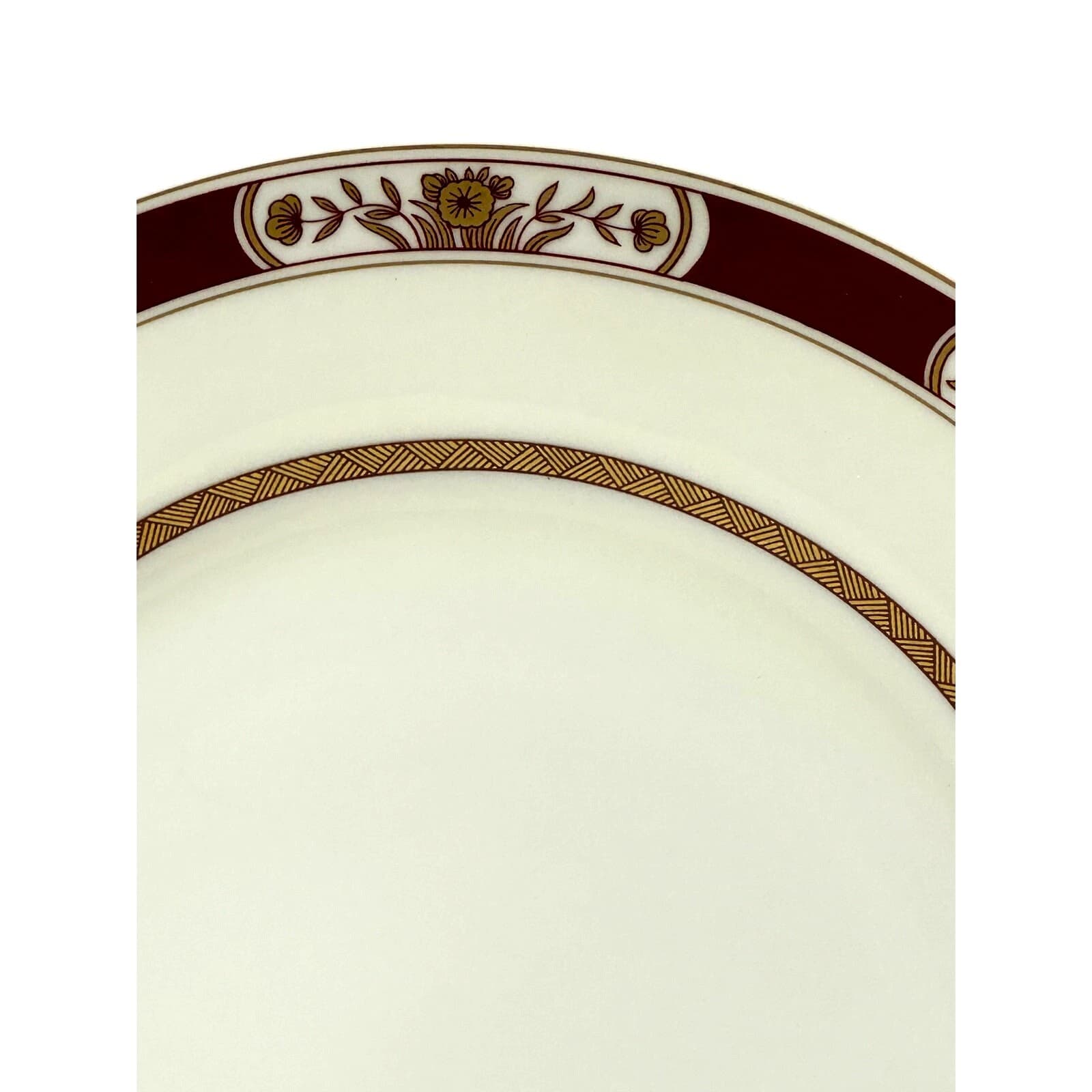Fitz & Floyd 1979 Retired 'Fleur Orientale Cinnabar' 10.25" Dinner Plate - Thumbnail 2