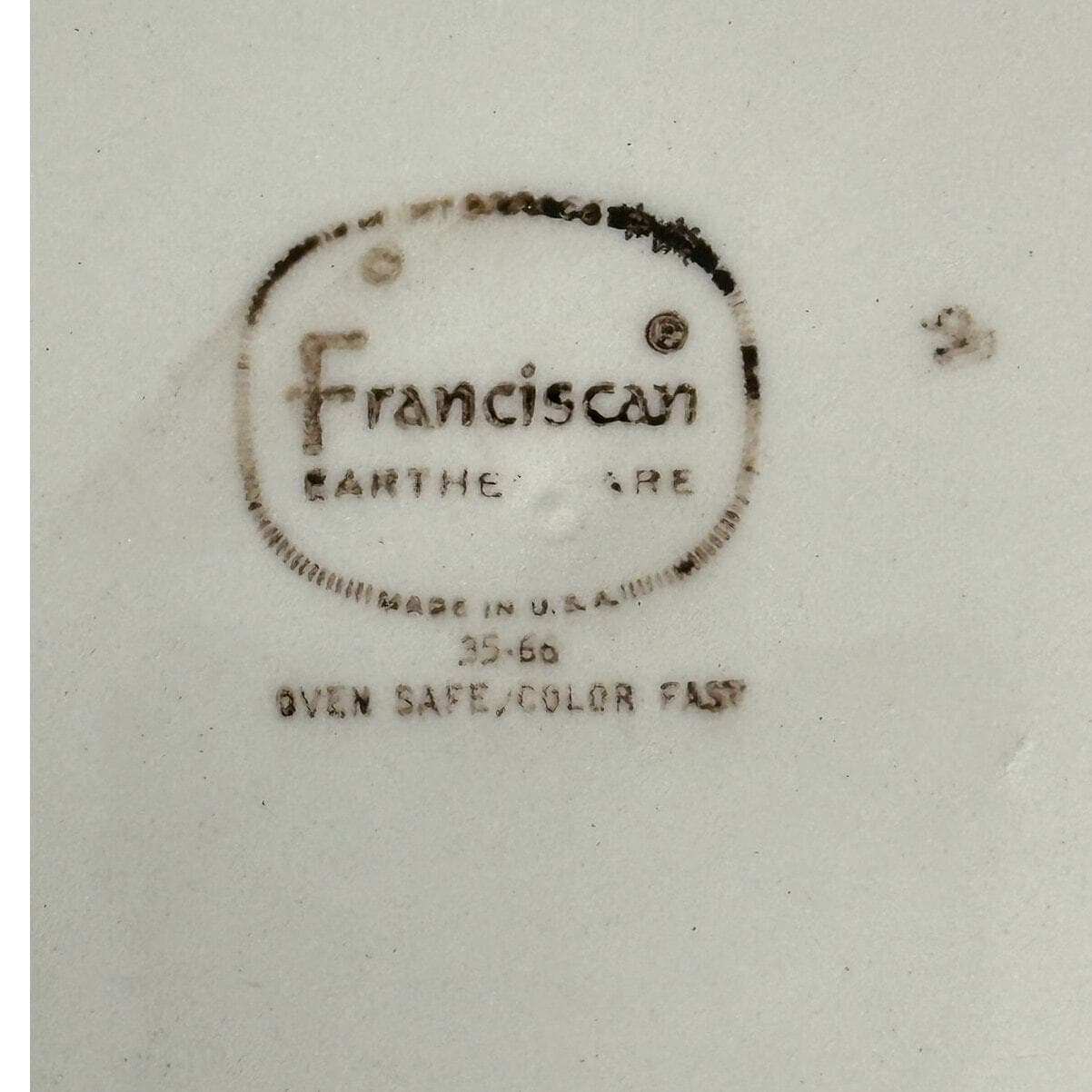 Franciscan Desert Rose Vintage Dinner Plate 10.5" Made in USA - Thumbnail 7