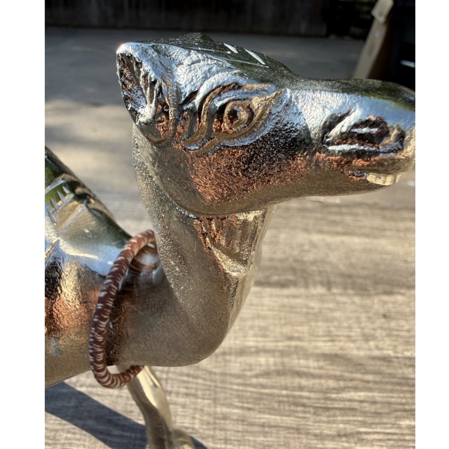 Decorative Unique Vintage Retro Metal 7.25" Exotic Camel Figurine - Thumbnail 11