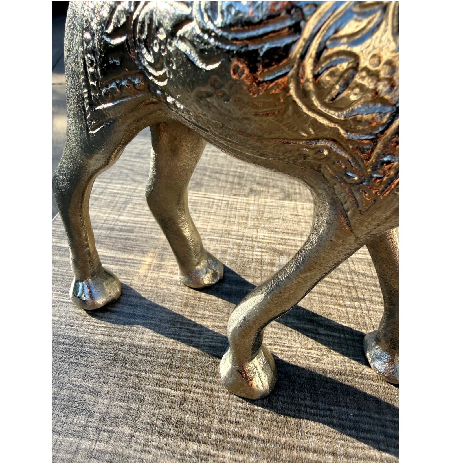 Decorative Unique Vintage Retro Metal 7.25" Exotic Camel Figurine - Thumbnail 6