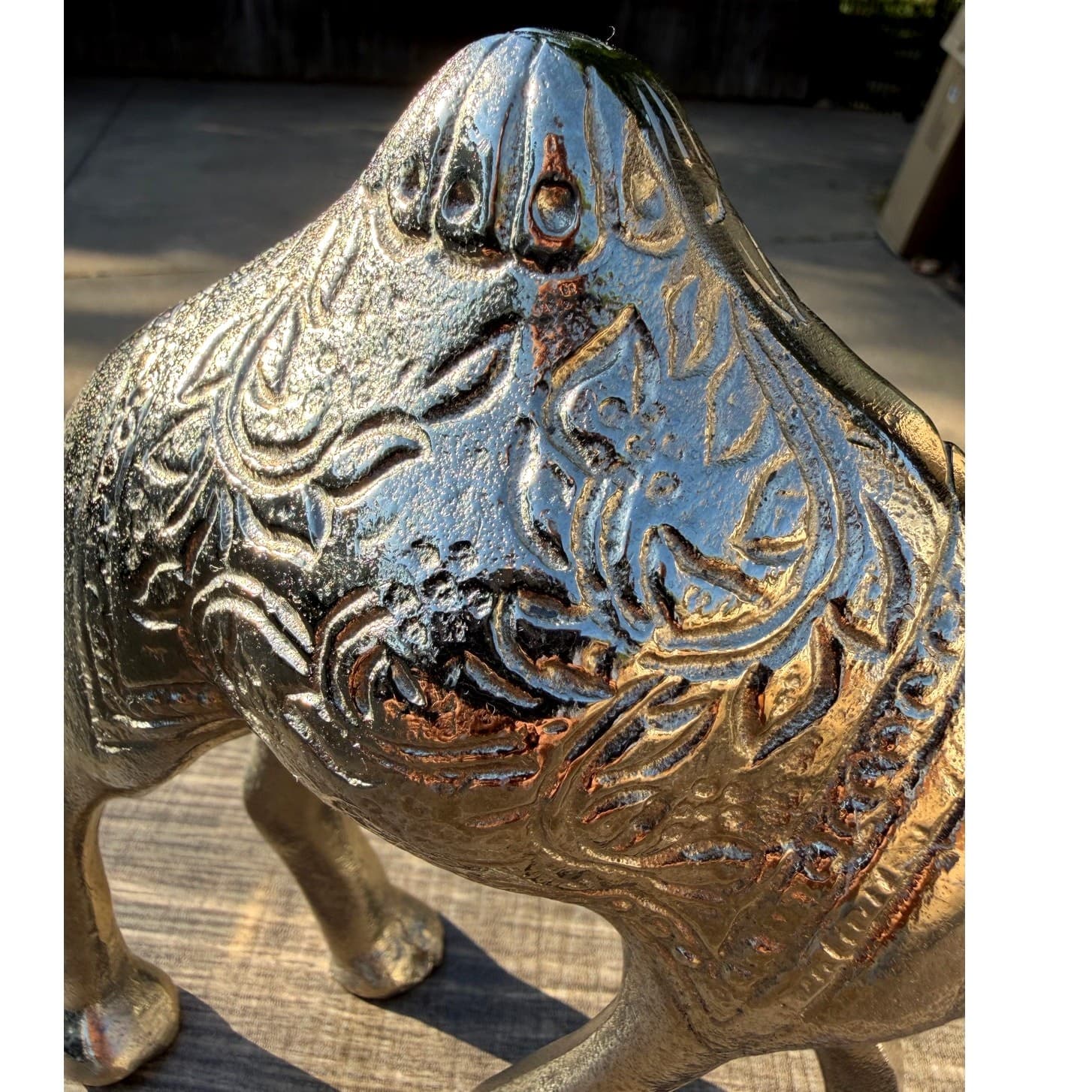 Decorative Unique Vintage Retro Metal 7.25" Exotic Camel Figurine - Thumbnail 10