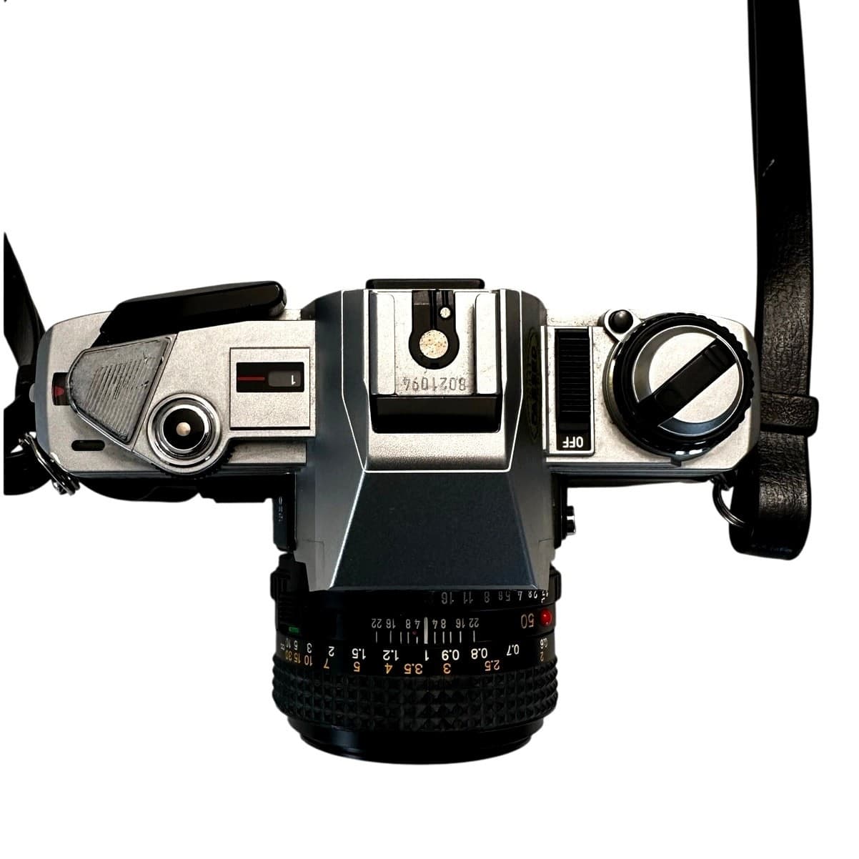 Minolta X-370 35mm Film SLR Camera with 50mm OEM Lens Plus 80-200 Lens and Case - Thumbnail 5