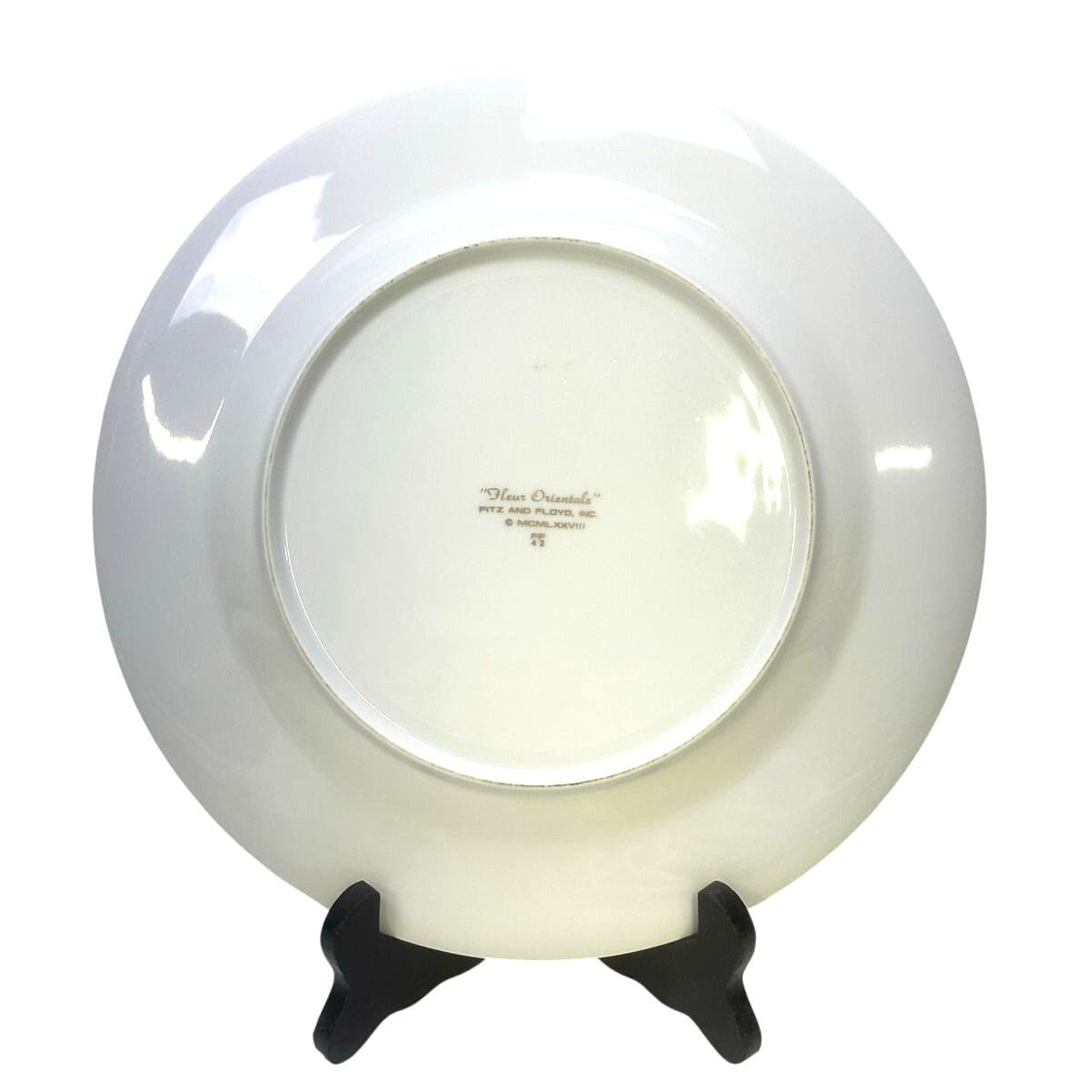 Fitz & Floyd 1979 Retired 'Fleur Orientale Cinnabar' 10.25" Dinner Plate - Thumbnail 5