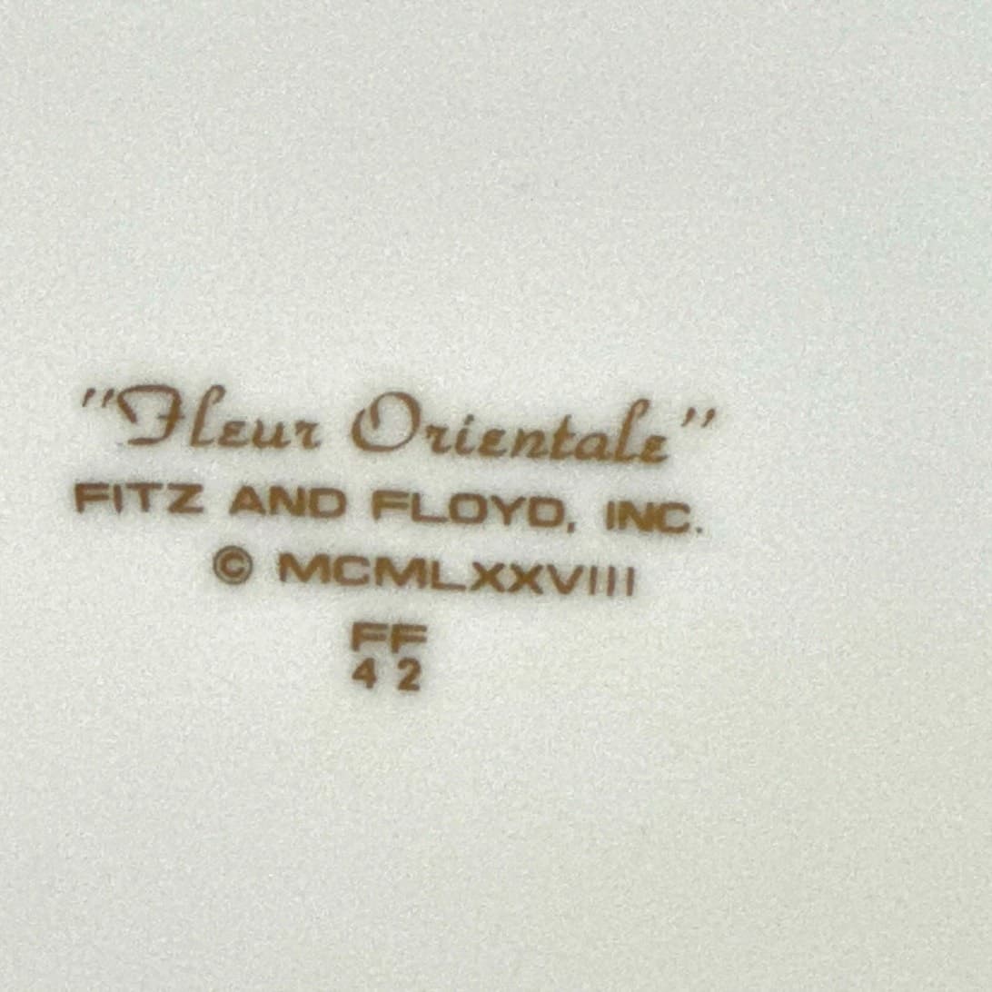 Fitz & Floyd 1979 Retired 'Fleur Orientale Cinnabar' 10.25" Dinner Plate - Thumbnail 6