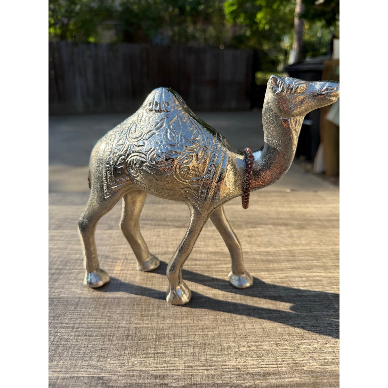 Decorative Unique Vintage Retro Metal 7.25" Exotic Camel Figurine - Thumbnail 9