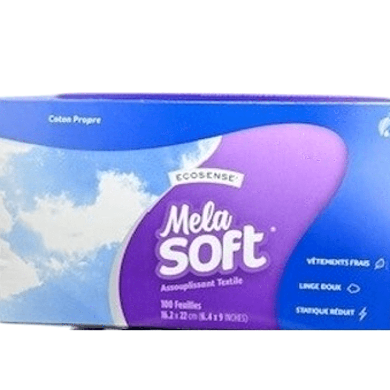 Melaleuca Ecosense Clean Cotton MelaSoft 16 oz Dryer Sheets-100 Sheets in Box - Thumbnail 3