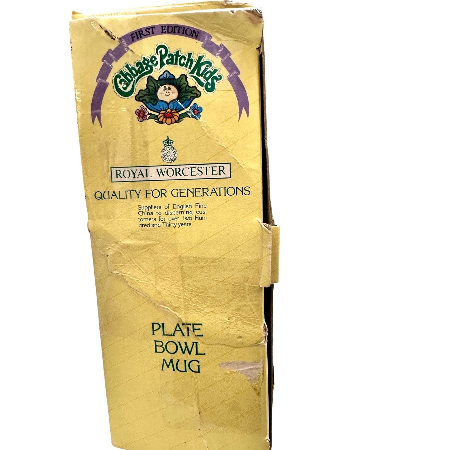 Cabbage Patch 1983 Royal Worcester 1st Edition Porcelain Plate/Bowl/Mug Set-NEW! - Thumbnail 11