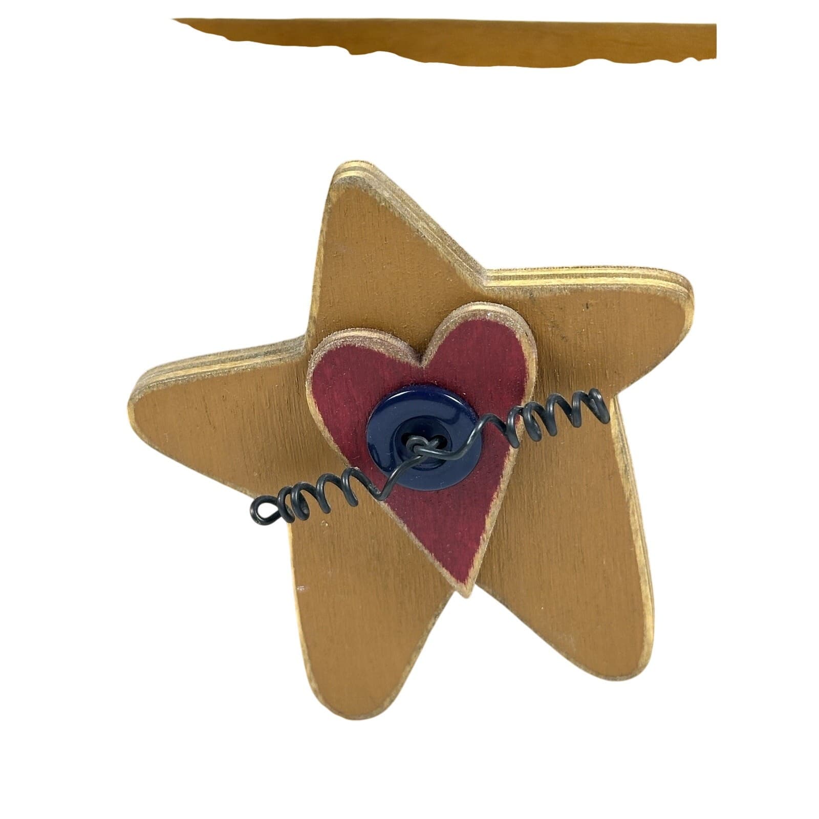 1997 Longaberger American Cancer Society Horizon of Hope Basket Heart Tie-On USA - Thumbnail 2