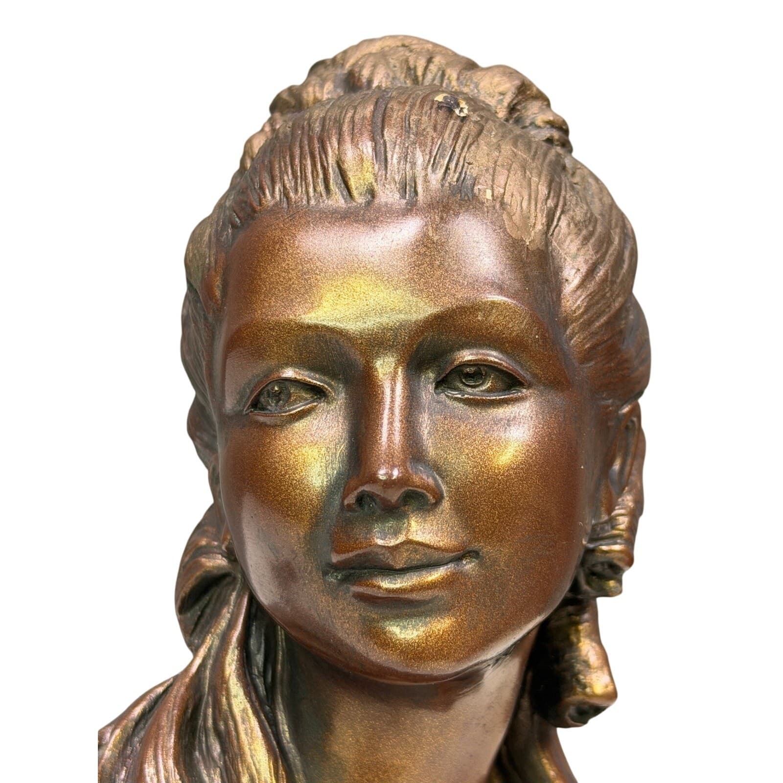 Austin Productions Neoclassical Female Bust Sculpture 13” Marie Antoinette Style - Thumbnail 5