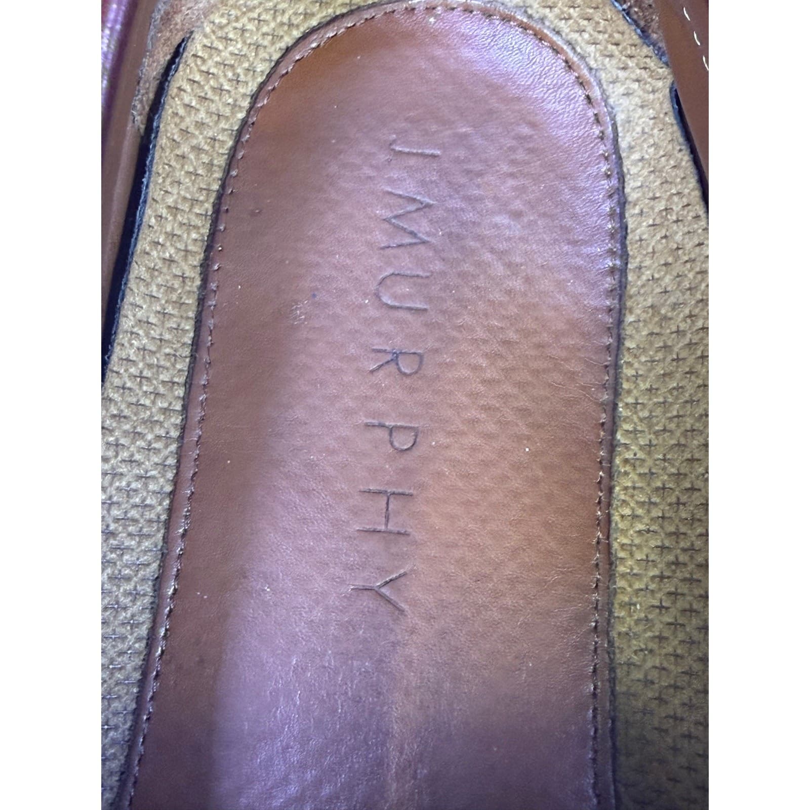 Murphy Mens 11M Kiltie Tassel Loafers Brown Black Leather Slip On Moc Toe Shoes - Thumbnail 5
