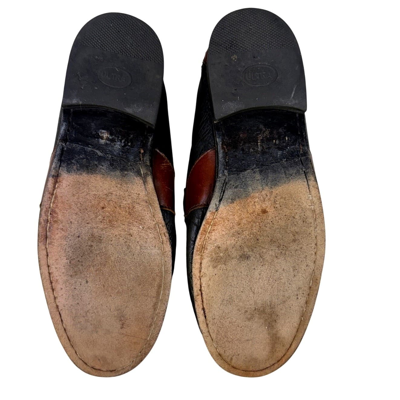 Murphy Mens 11M Kiltie Tassel Loafers Brown Black Leather Slip On Moc Toe Shoes - Thumbnail 7
