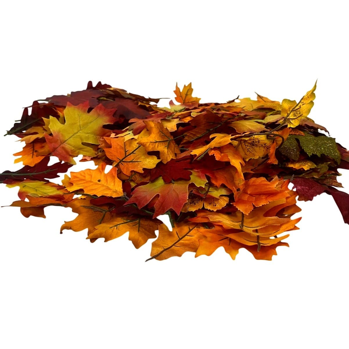 Fall Thanksgiving Autumn Home Decor Cornucopia, Pumpkin, Wreath & Fall Leaves - Thumbnail 6