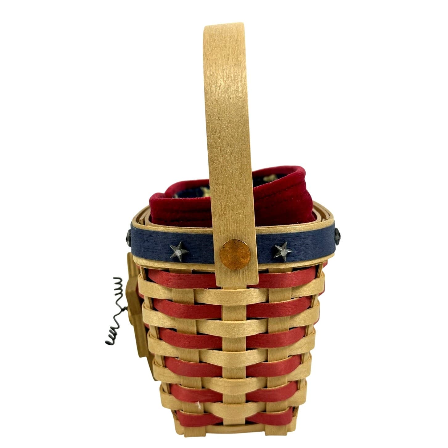 Longaberger 2001 Hostess Appreciation Inaugural Basket Liner Protector TieOn USA - Thumbnail 5