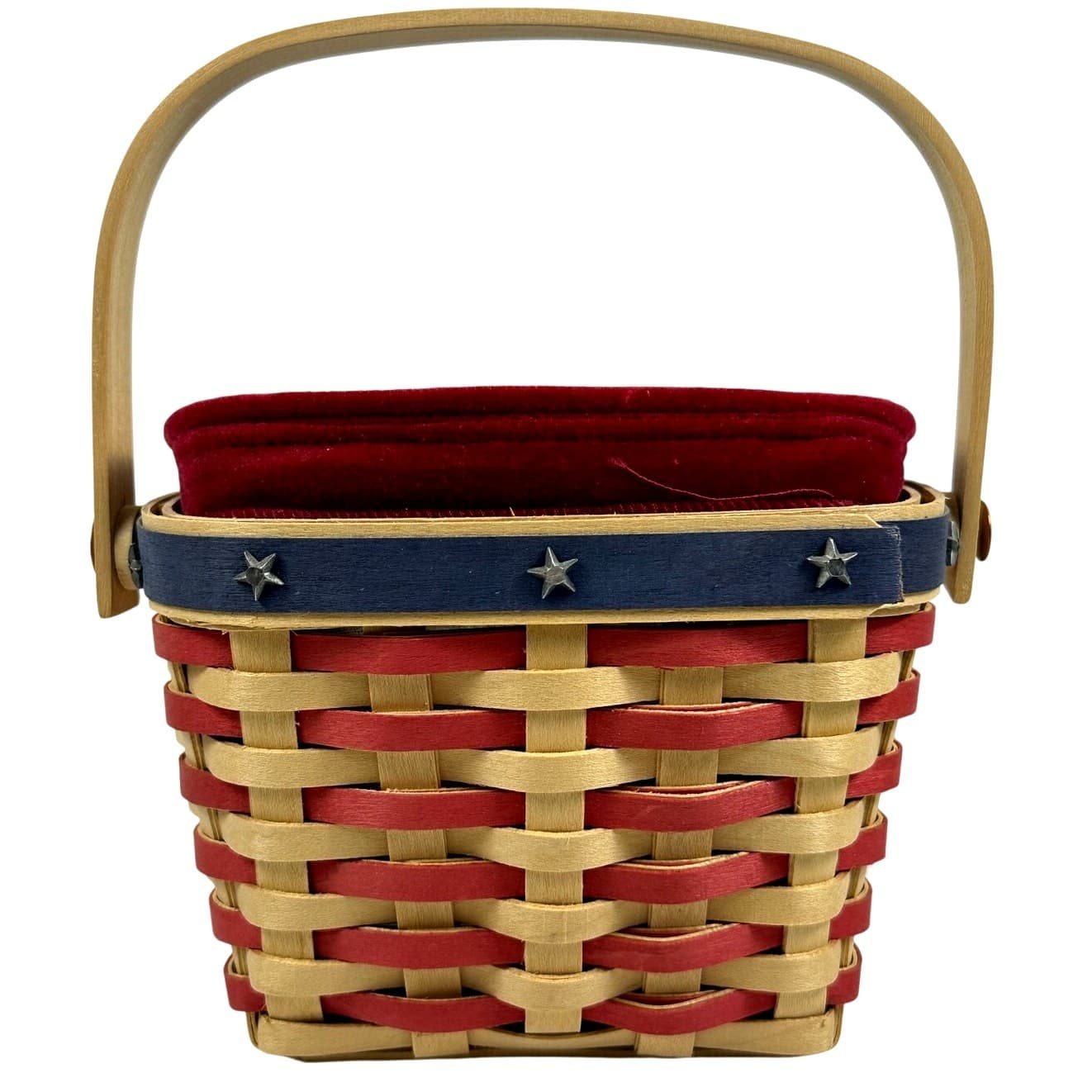 Longaberger 2001 Hostess Appreciation Inaugural Basket Liner Protector TieOn USA - Thumbnail 7