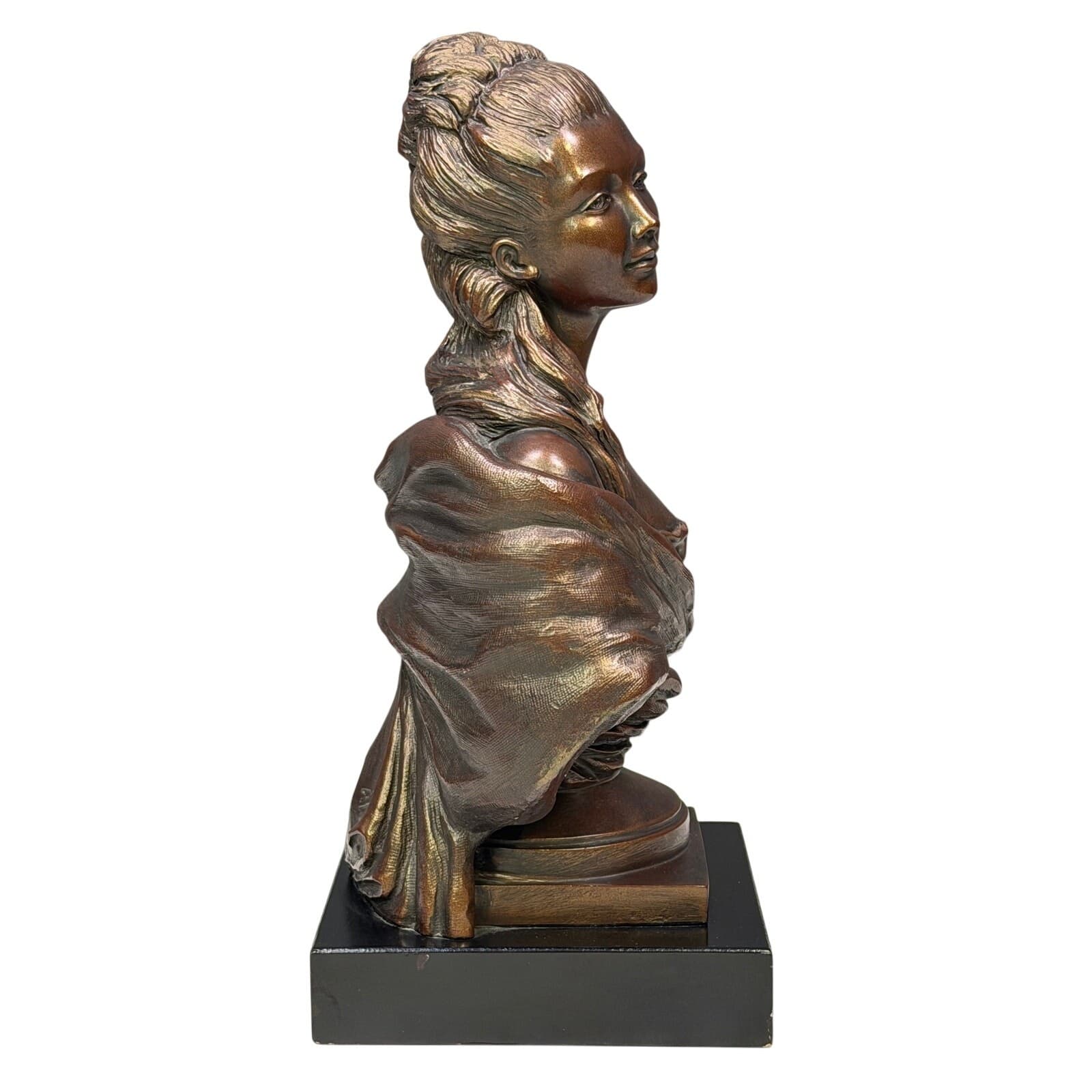 Austin Productions Neoclassical Female Bust Sculpture 13” Marie Antoinette Style - Thumbnail 2
