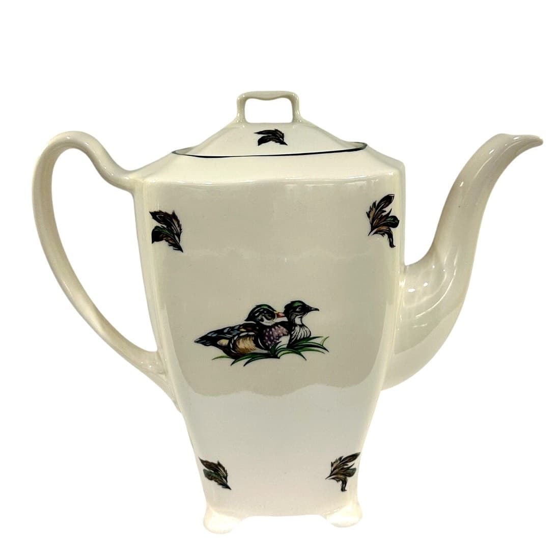 Johnson Brothers England Brookshire Earthenware Tall Coffee/Teapot-Excellent! - Thumbnail 3