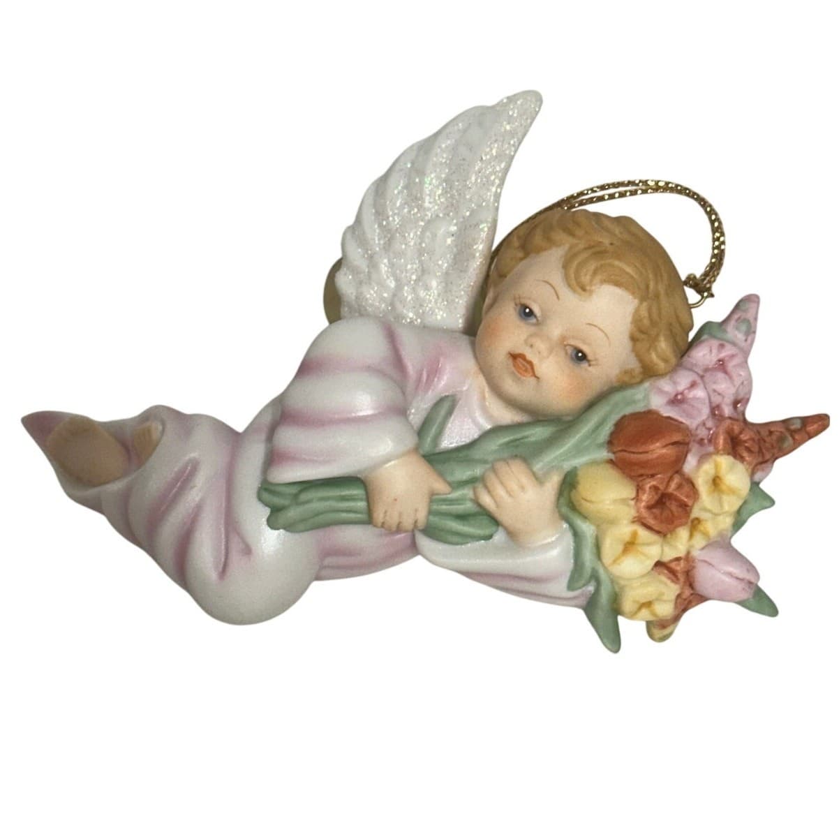 Ashton Drake Vintage 1998 1999 Gifts from Above Angel Cherub Ornaments -Set of 8 - Thumbnail 14