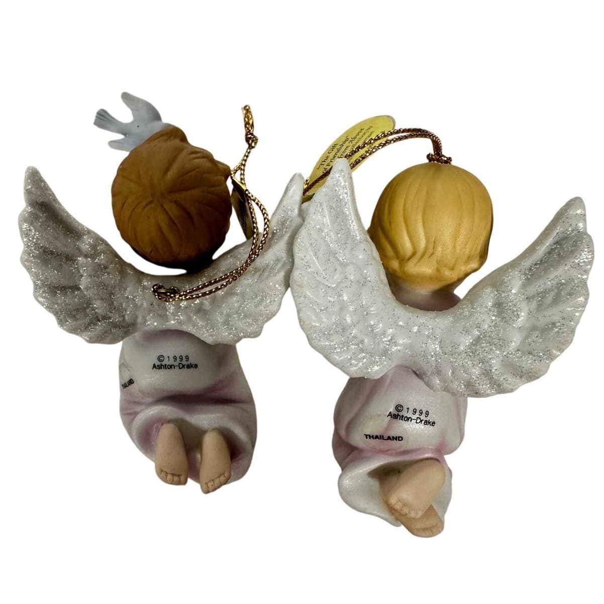 Ashton Drake Vintage 1998 1999 Gifts from Above Angel Cherub Ornaments -Set of 8 - Thumbnail 13