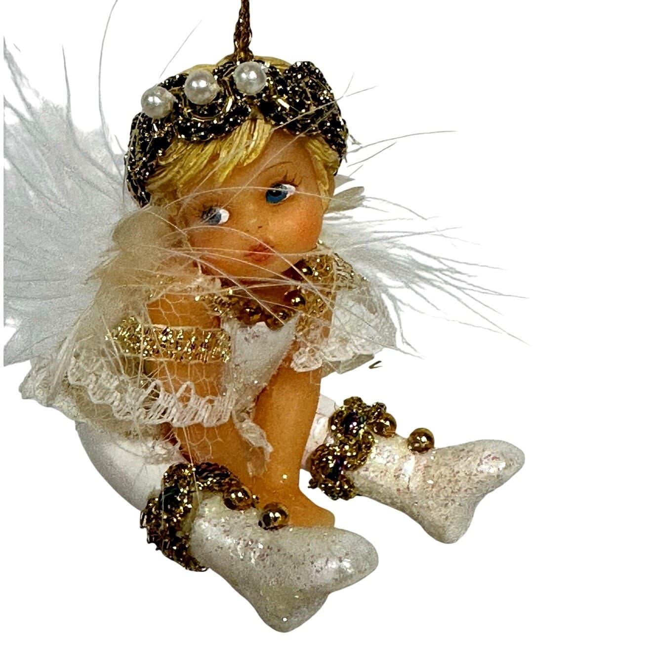 Ashton Drake Heirloom 'Blessing of' Vintage Snow Angel Ornaments-Set of 3 - Thumbnail 4