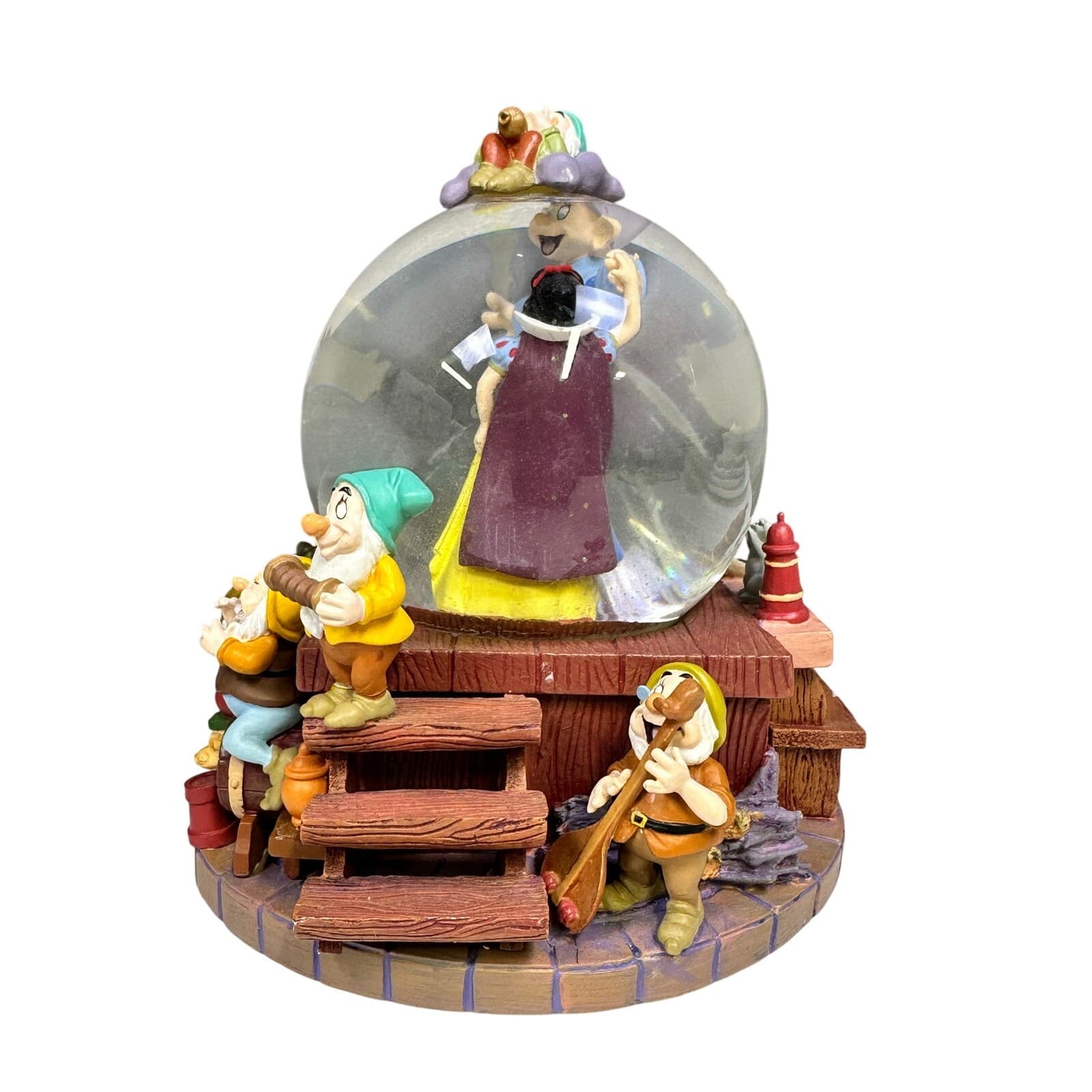 Snow White and the Seven Dwarfs 1998 Musical Snow Globe 'I Whistle a Happy Tune' - Thumbnail 6