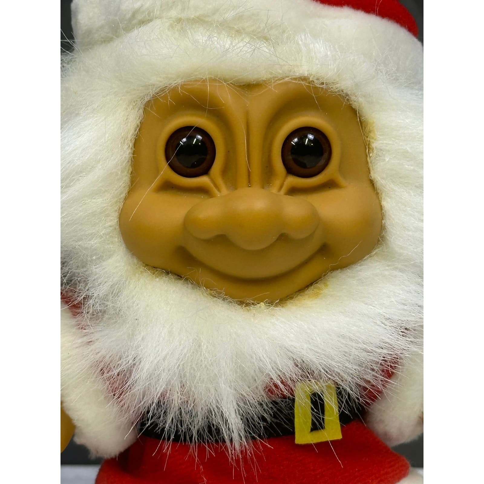 Large 8" Christmas RUSS TROLL Doll Holiday Santa Claus Smiley Vintage - Thumbnail 2