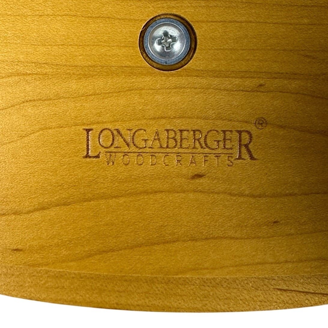 Longaberger 2000 Tree Trimming Basket WoodCrafts Lid Protector Christmas USA - Thumbnail 12