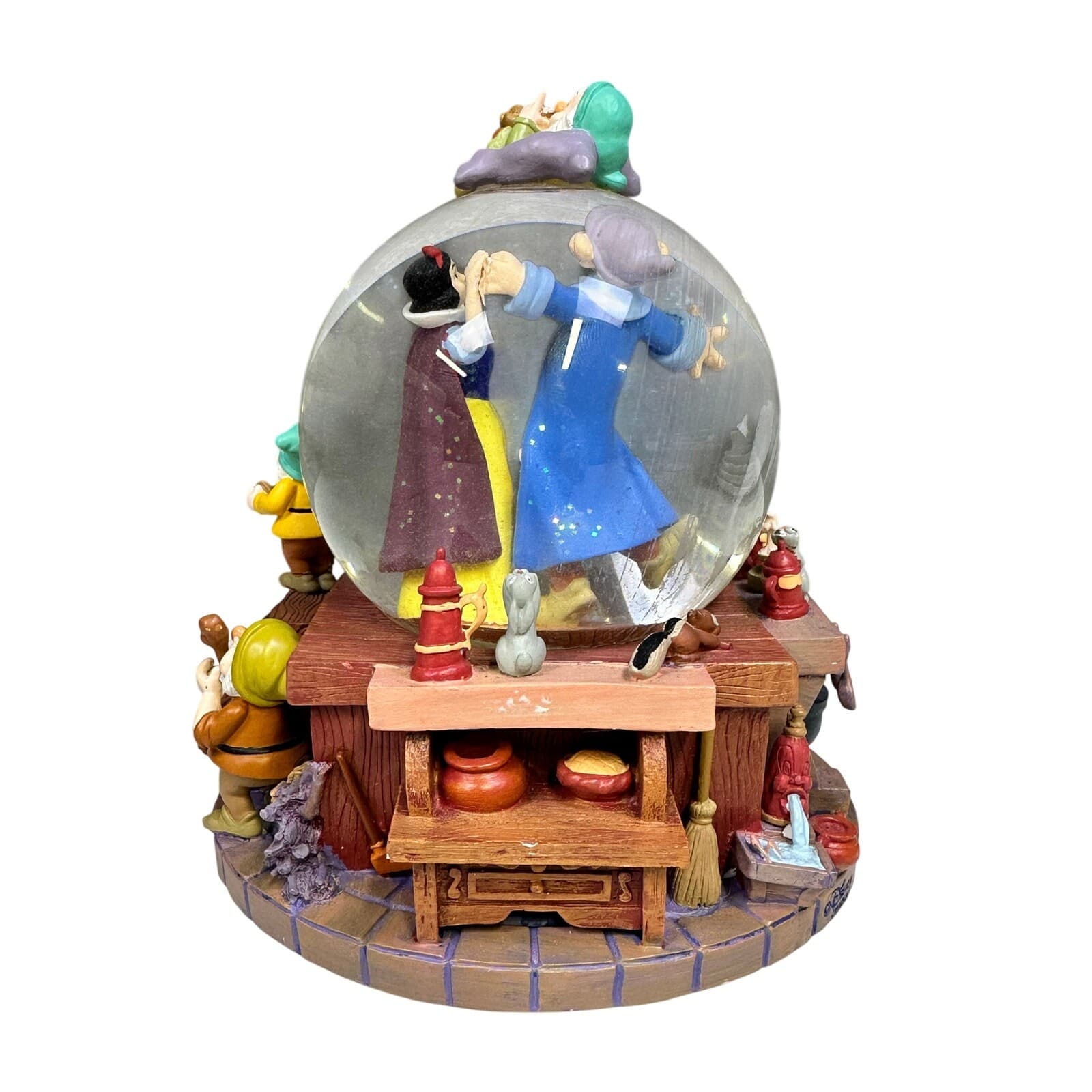 Snow White and the Seven Dwarfs 1998 Musical Snow Globe 'I Whistle a Happy Tune' - Thumbnail 7