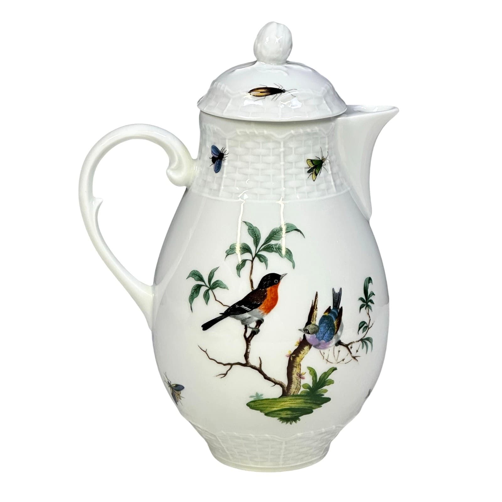 Ceralene Raynaud Limoges Retired 1988-1996 'Les Oiseaux' 5 Cup #1 Coffee Pot - Thumbnail 3