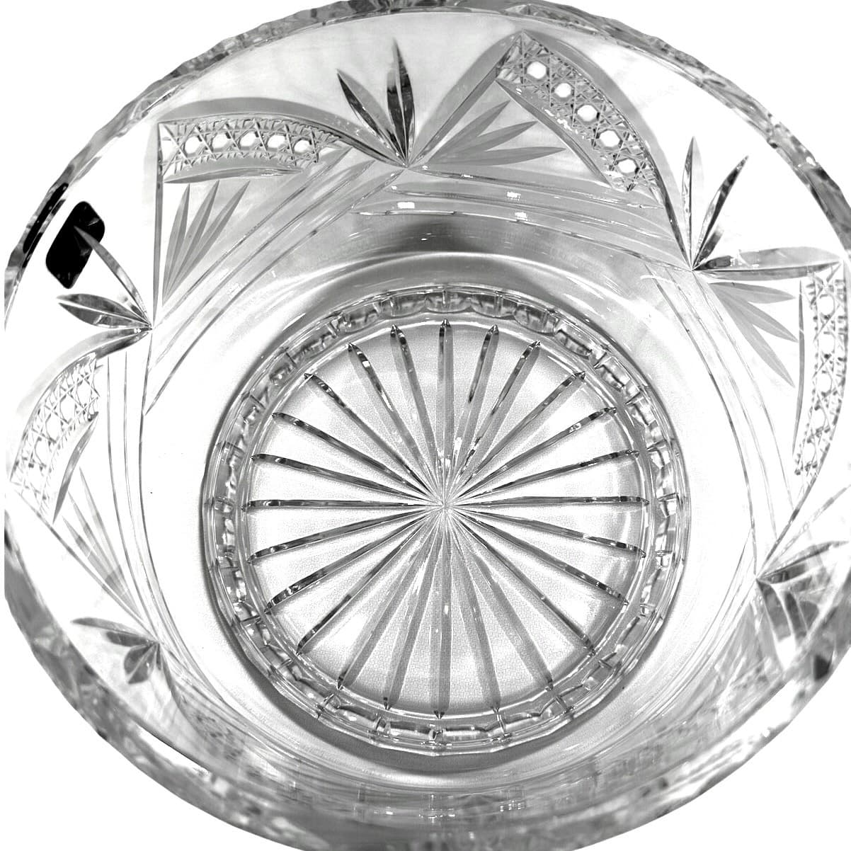 Delta Imports Poland Cut 24%Lead Crystal Vintage Round Centerpiece Bowl-Stunning - Thumbnail 6