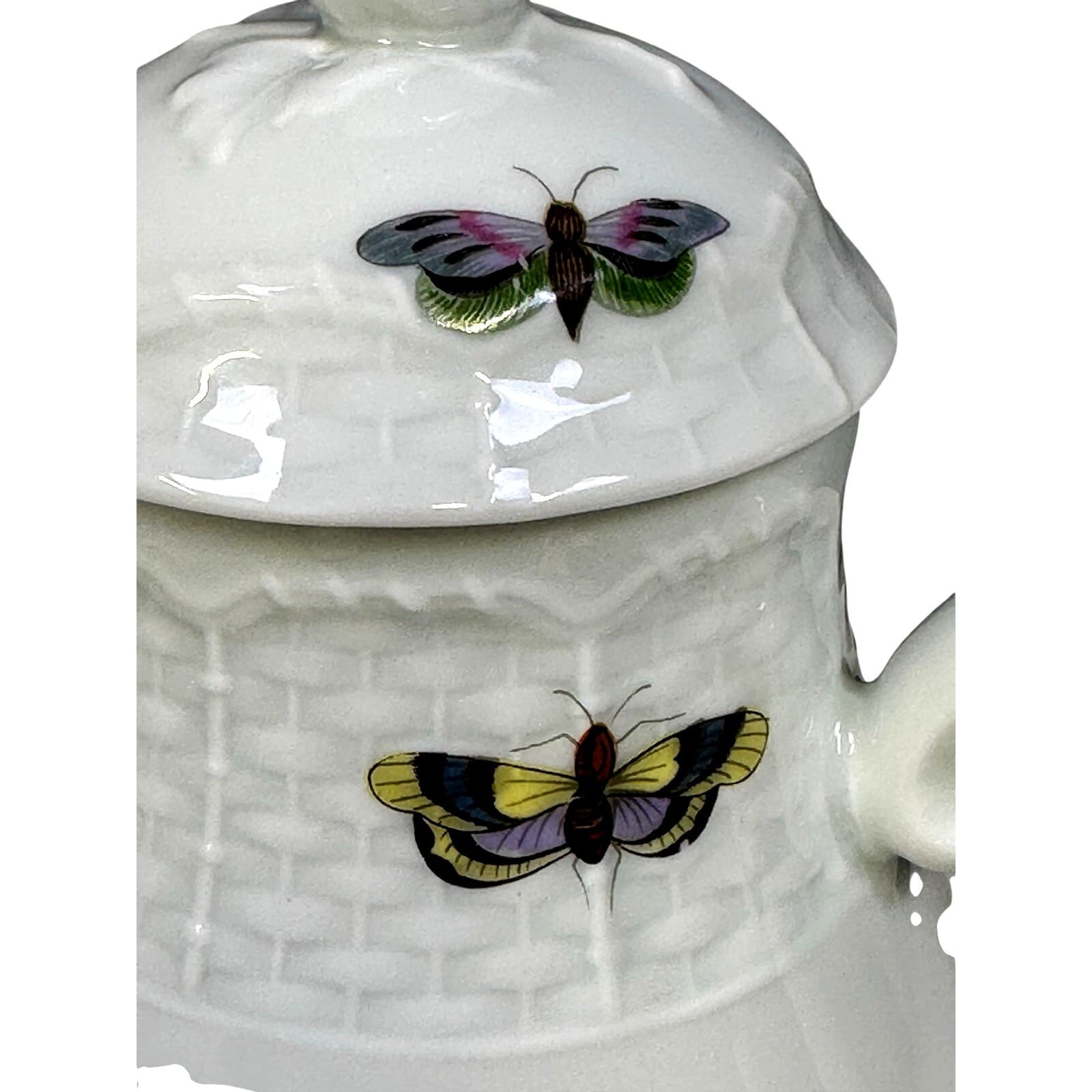 Ceralene Raynaud Limoges Retired 1988-1996 'Les Oiseaux' 5 Cup #1 Coffee Pot - Thumbnail 6