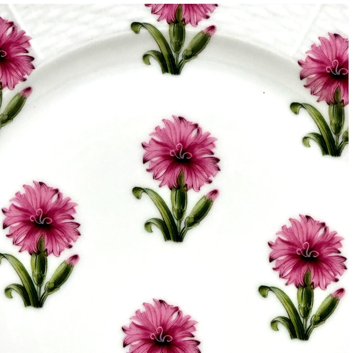 Raynaud Limoges Retired 1995-2018 'Villandry Rose' Handled 11" Cake Plate-Rare - Thumbnail 7