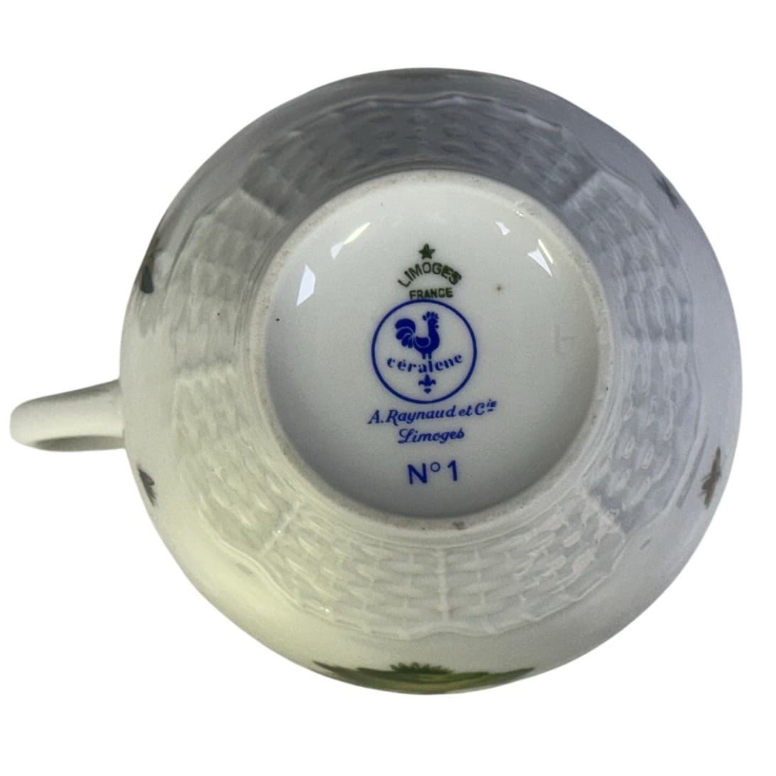Ceralene Raynaud Limoges Retired 1988-1996 'Les Oiseaux' 5 Cup #1 Coffee Pot - Thumbnail 10