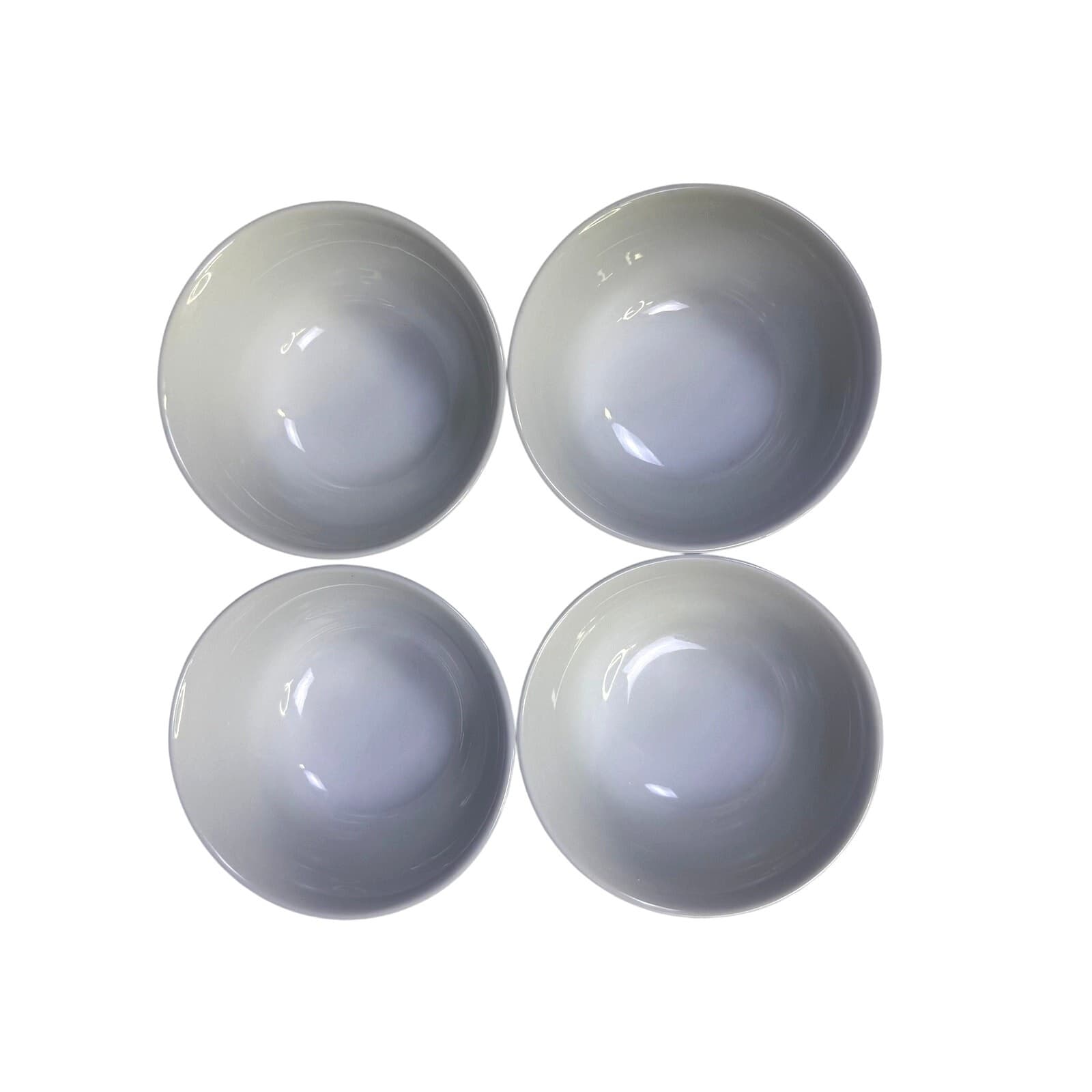 Pier 1 Mandarin Bowls Blue White Porcelain 5.5" Rice Soup Bowls China-Set of 4 - Thumbnail 4