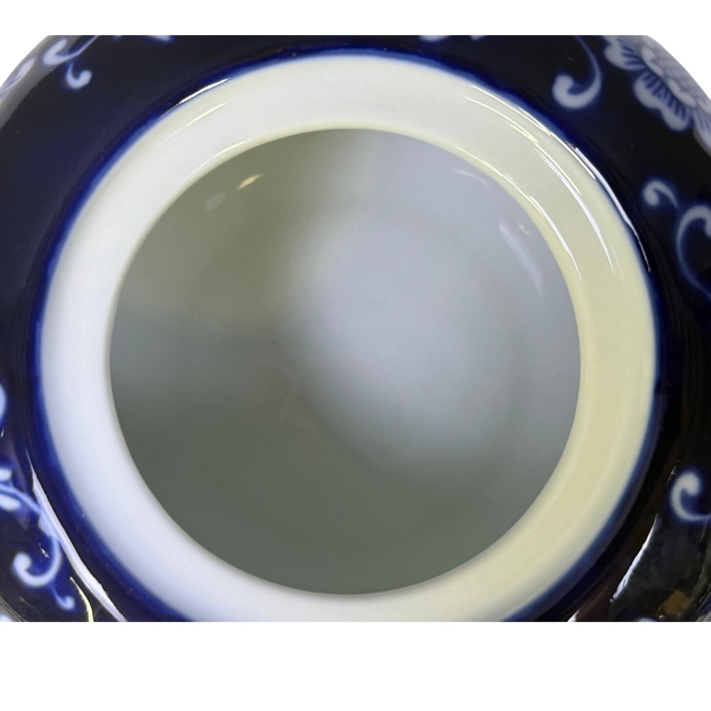 Pier 1 Mandarin Tea Set Teapot w Lid + 4 Cups Blue White Floral Porcelain China - Thumbnail 9