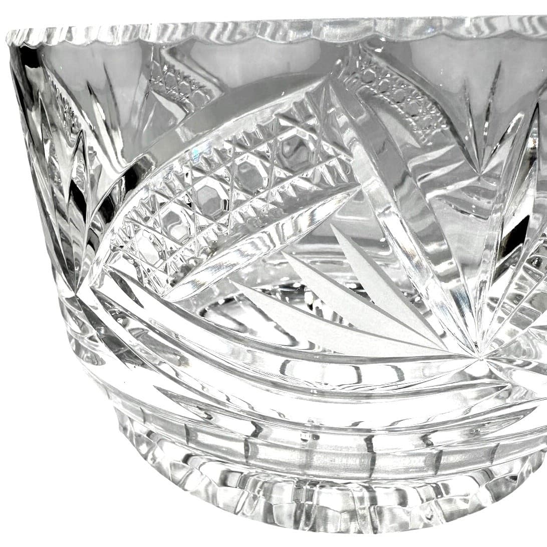 Delta Imports Poland Cut 24%Lead Crystal Vintage Round Centerpiece Bowl-Stunning - Thumbnail 2
