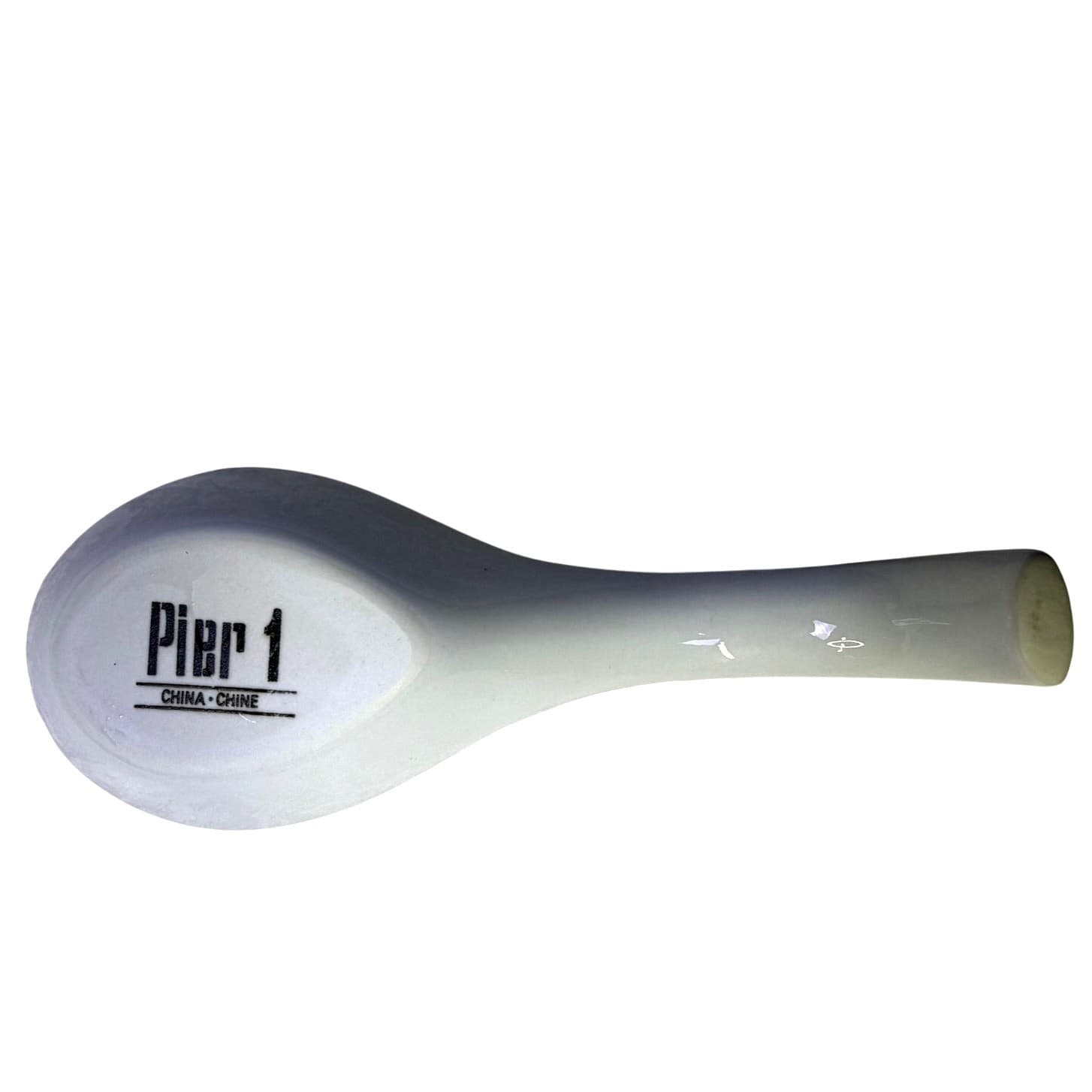 Pier 1 Mandarin Spoon Rest Blue White Porcelain Kitchen Utensil Rest 9.5” - Thumbnail 6