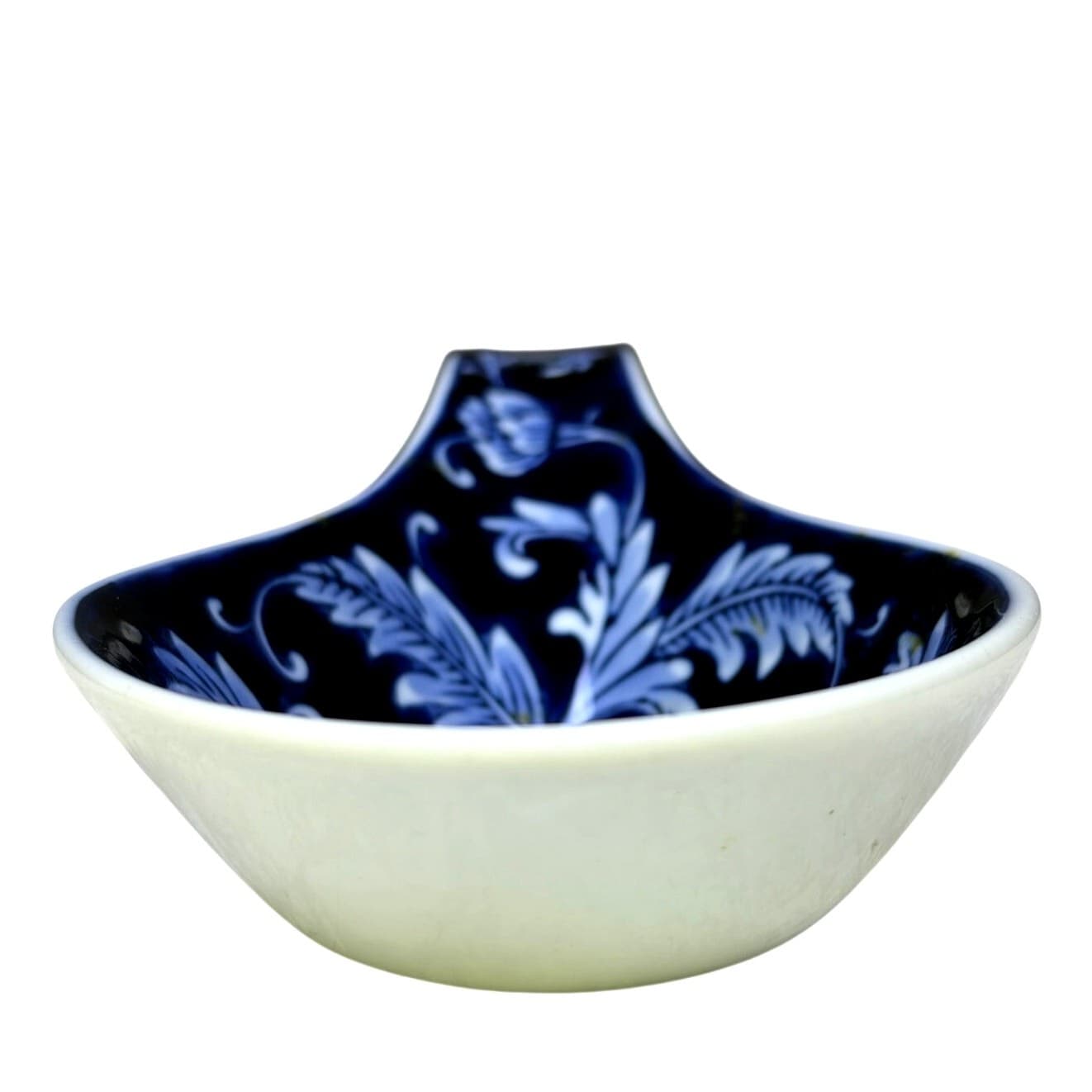 Pier 1 Mandarin Spoon Rest Blue White Porcelain Kitchen Utensil Rest 9.5” - Thumbnail 3
