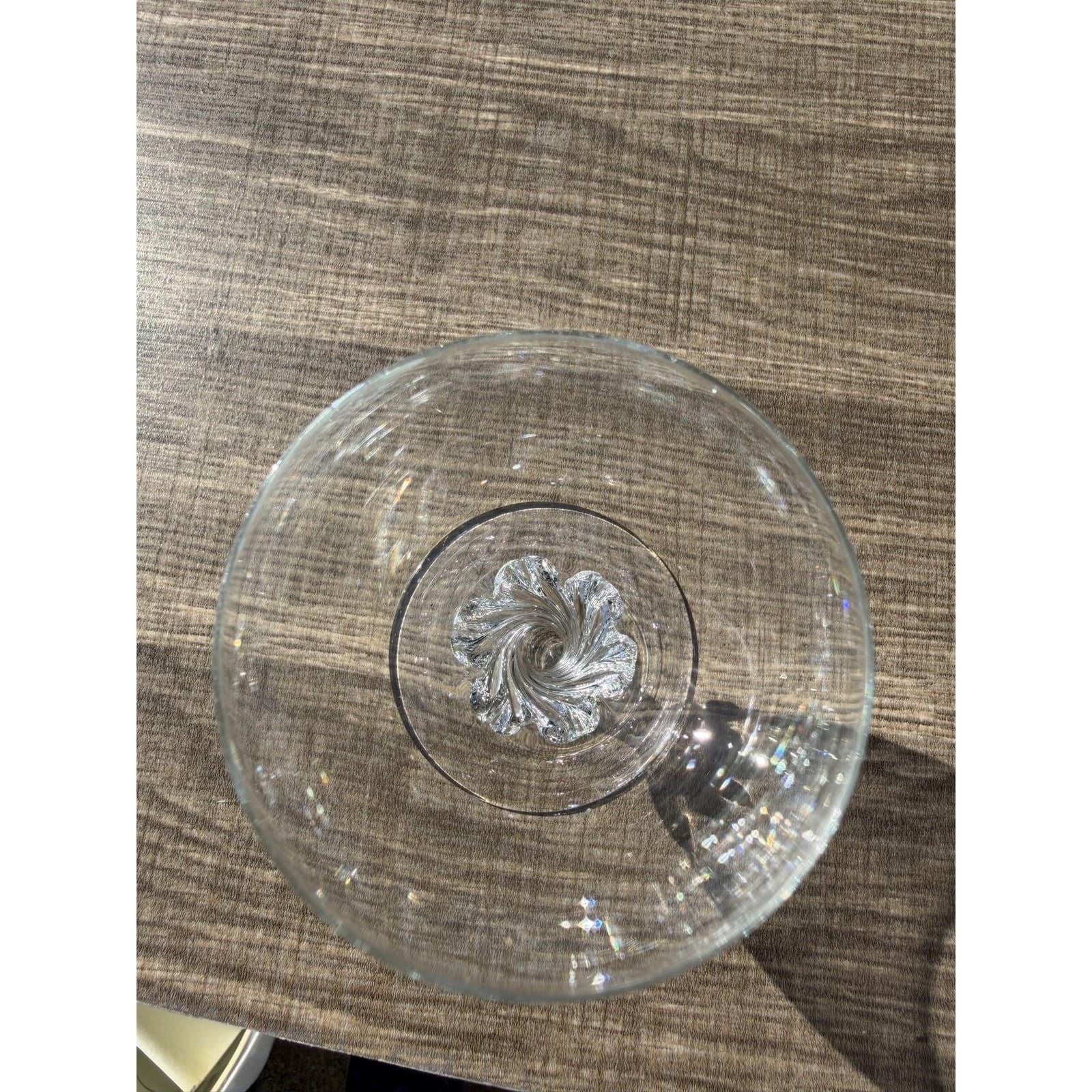 Clear Wine Glasses Swirl Base Goblets 4.25” Elegant Vintage Barware-Set of 6 - Thumbnail 6