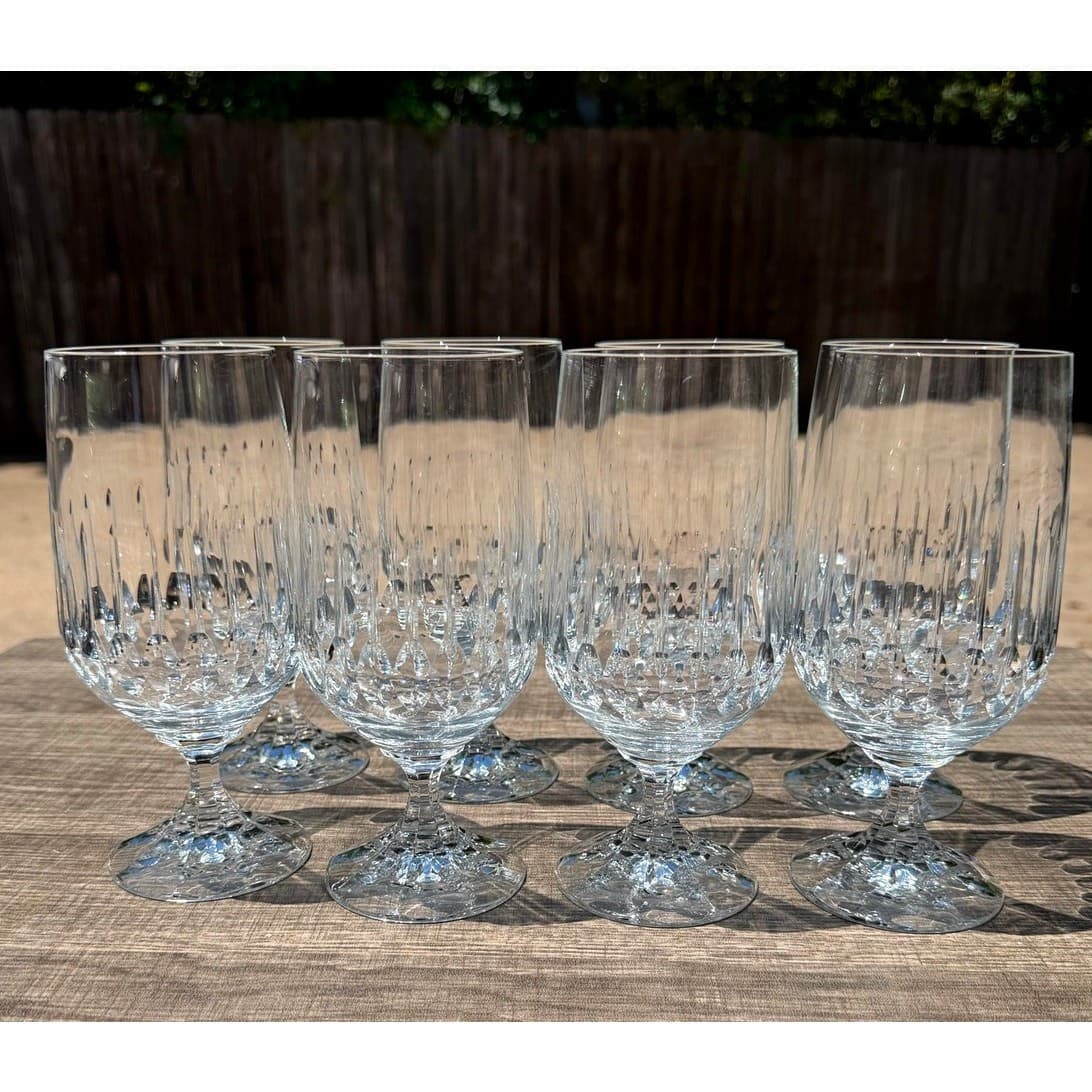 Schott Zwiesel Tango Crystal Iced Tea Goblets Glasses Set of 8 Retired Etched\