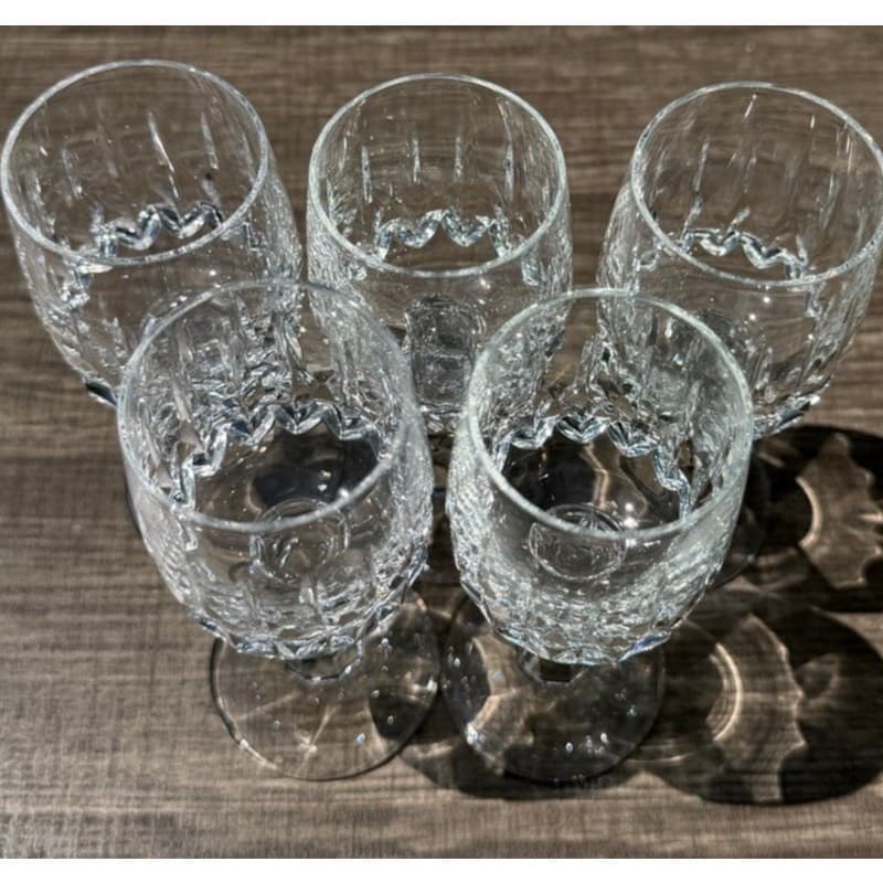 Schott Zwiesel Tango Crystal Stemmed Cordial Glasses Set of 5 Retired Etched Z - Thumbnail 3