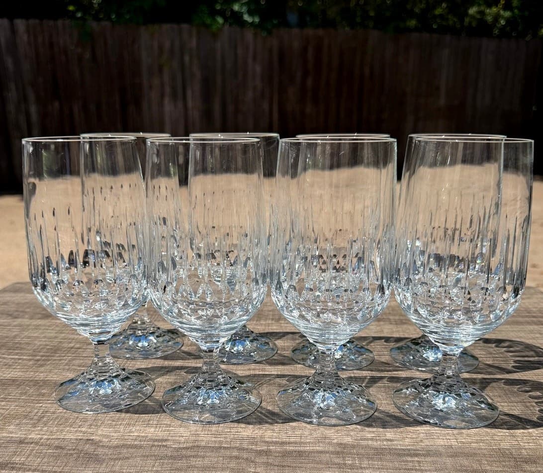 Schott Zwiesel Tango Crystal Iced Tea Goblets Glasses Set of 8 Retired Etched\