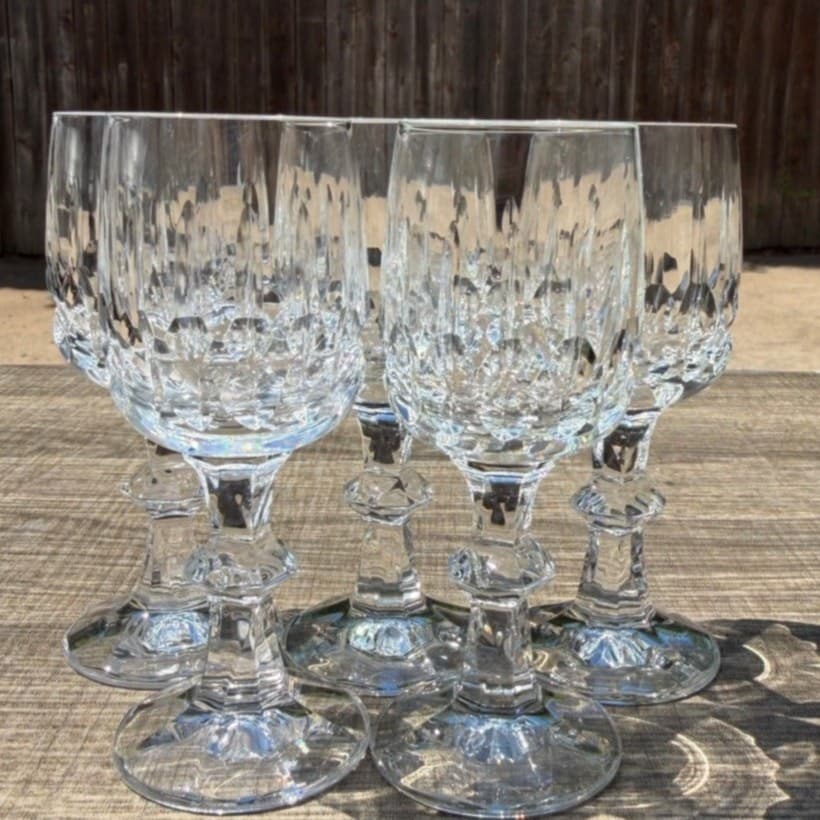 Schott Zwiesel Tango Crystal Stemmed Cordial Glasses Set of 5 Retired Etched Z - Thumbnail 8