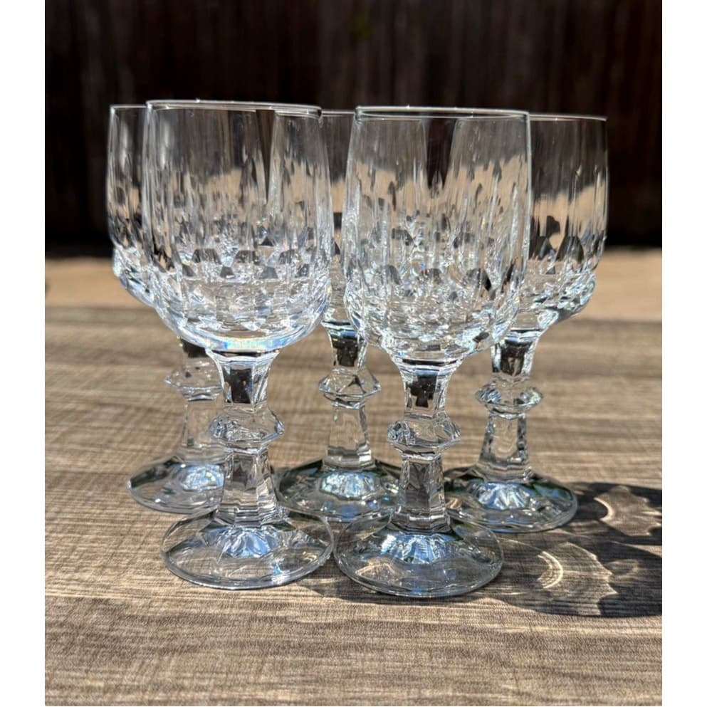 Schott Zwiesel Tango Crystal Stemmed Cordial Glasses Set of 5 Retired Etched Z - Thumbnail 5