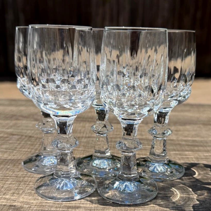 Schott Zwiesel Tango Crystal Stemmed Cordial Glasses Set of 5 Retired Etched Z
