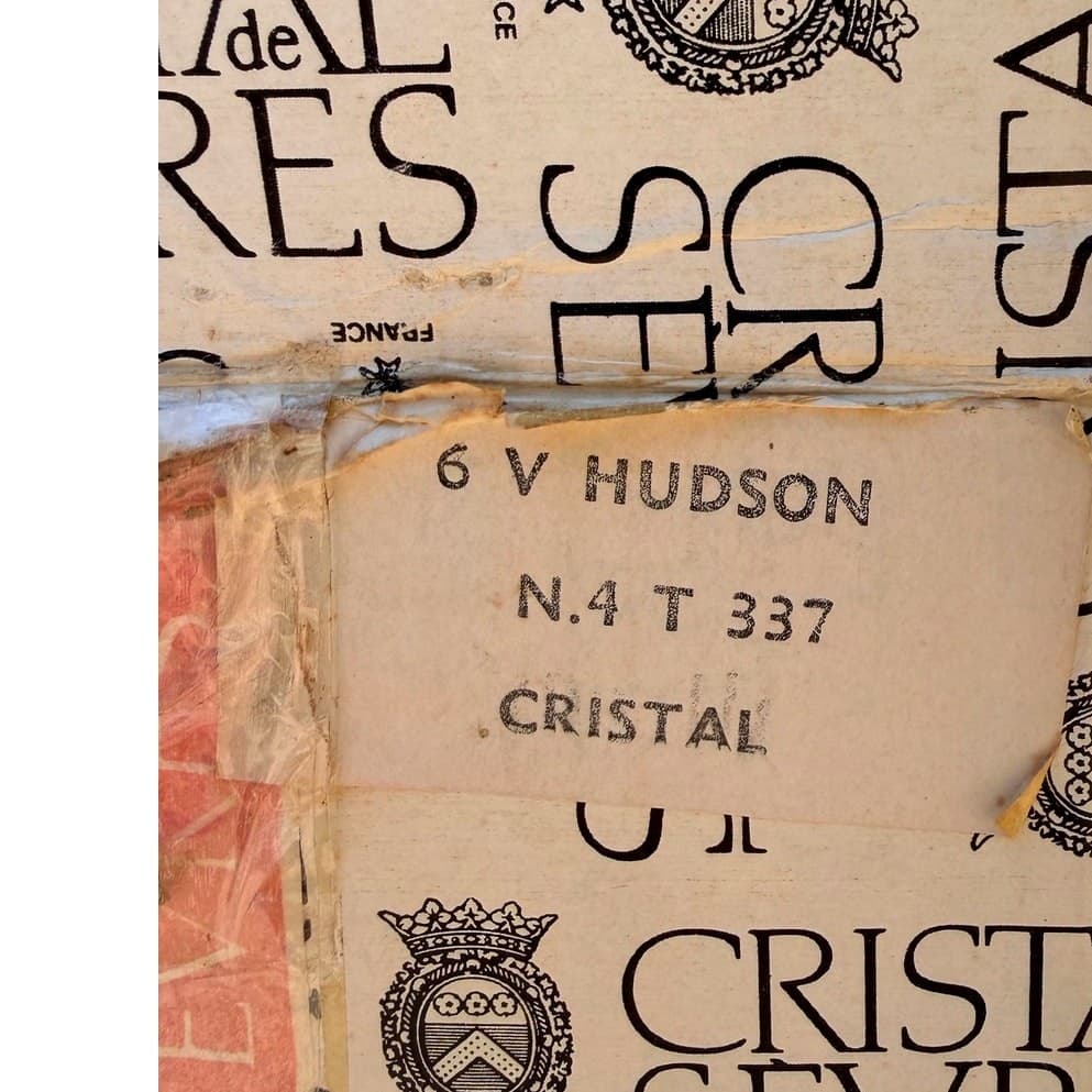 Cristal de Sevres Rare 'Hudson' French Crystal Stemware Glasses w/Box Set of 6 - Thumbnail 13