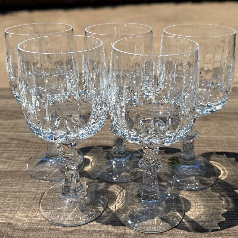 Schott Zwiesel Tango Crystal Wine Glasses Set of 5 Retired Etched Z - Thumbnail 7